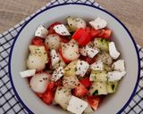 Foto del paso 1 de la receta: Ensalada de melón, mozzarella y albahaca 🍈🍅