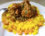 A picture of step 3 of Meatball biryani.