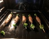 صورة لخطوة 1 من وصفة (كيتو دايت) كباب مشوي بالفرن 💙😋