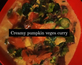 A picture of step 5 of Pumpkin curry.