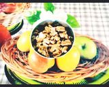 A picture of step 1 of Rich in antioxidant dark chocolate walnut dry fruits crispy ball.