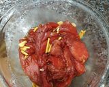 Hình bước làm 1 của món Bò xào dưa chua