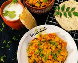 A picture of step 11 of Kathiyawadi Masala Khichdi.