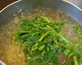 A picture of step 2 of Easy Spinach with Peanut Butter Dressing.