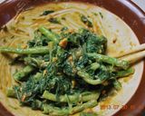 A picture of step 4 of Easy Spinach with Peanut Butter Dressing.