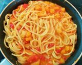 Foto del paso 4 de la receta: Espaguetis con calabaza y pimiento rojo