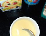 A picture of step 3 of Apricot & custard fruits shots.