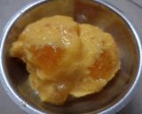 A picture of step 6 of Mango jelly crystal ice cream.