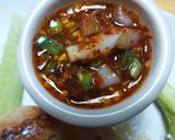รูปขั้นตอนการทำที่ 3 ของ สเต็กไก่ ยำไข่ดาว