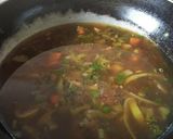 A picture of step 10 of Hot and sour vegetable soup.
