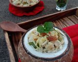 কোকোনাট ফ্রাইড রাইস (coconut fried rice recipe in Bengali) রেসিপি ধাপ - 8 ছবি