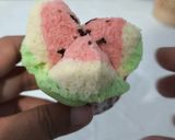 Foto langkah ke 8 dari resep Bolu Kukus Mekar Semangka.