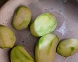 A picture of step 1 of Aam panna.