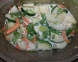 A picture of step 3 of Vegetables with skimmed milk.