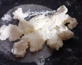 A picture of step 1 of Rasmalai modak.