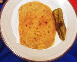 A picture of step 5 of Masala parath.