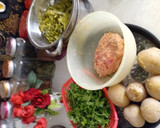 عکس مرحله 1 از دستور کتلت با نخود سبز و جعفری