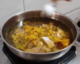 A picture of step 5 of Kathiyavadi Dhokli nu Shak (no onion-garlic).