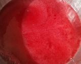 A picture of step 1 of Lal sharbat.