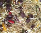 Foto del paso 8 de la receta Paella de ternera con pimientos y champiñones