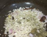 A picture of step 2 of Gobhi mussalam.