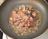 A picture of step 3 of Can't Keep It Stocked! Rice with Canned Mackerel in Water.
