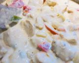 A picture of step 6 of Creamy Baked Cheesy Chicken 🐔 Spaghetti 🍝.