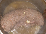 Arrollado de carne molida