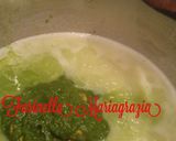 A picture of step 7 of Gourmet Risotto with Fresh Broccoli Purée and Mussels.