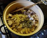 Gombapöci zabos nokedlivel recept fázis 4 fotója