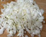 A picture of step 1 of Menemen turkish omelette.