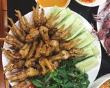 Hình bước làm 5 của món Chân gà chiên mắm tỏi