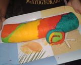 Foto langkah ke 9 dari resep Bolu Gulung Pelangi (Rainbow 🌈🌈).