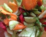 Hình bước làm 3 của món Salad dưa chuột, cà chua