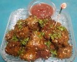 A picture of step 9 of Patra Dhokla Bytes With Meethi Chutney.