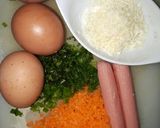 Foto langkah ke 1 dari resep Telur gulung sosis keju.