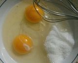 A picture of step 1 of Fluffy Pancakes Without Pancake Mix.