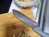 Lasaña de atún, gambas y verduras