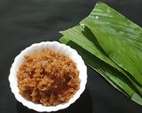 A picture of step 4 of Haldi Patra Pitha/Enduri Pitha(made with turmeric leaves).