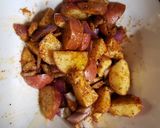 A picture of step 1 of Spicy breakfast potatoes.
