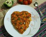 A picture of step 5 of Bread Upma.