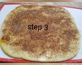 A picture of step 4 of Cinnamon sweet bread😋😋❤.