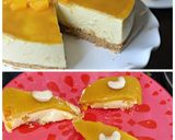 A picture of step 8 of Mango cheese cake.