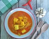 Foto langkah ke 4 dari resep Sayur Lodeh Merah dengan Tahu dan Labu Siam.