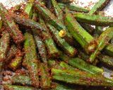 सरसो मसाला भिंडी (Sarson masala bhindi recipe in Hindi) रेसिपी चरण 4 फोटो
