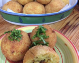 Foto del paso 10 de la receta: Fritos de arroz al curry rellenos de carne y queso 🧀🍖
