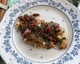 Une image de l'étape 9 de Filets de lieu jaune aux tomates séchées, citron, coriandre et épices.