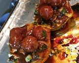 A picture of step 5 of Baked Bean & BBQ Meatball Stuffed Acorn Squash.