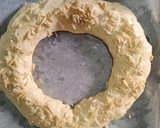 Foto del paso 10 de la receta: Tortell de reis relleno de ganache de chocolate blanco y mascarpone - 2025 (Roscón)