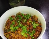 A picture of step 8 of Mutton Qeema, Green Bell Pepper And Onion.